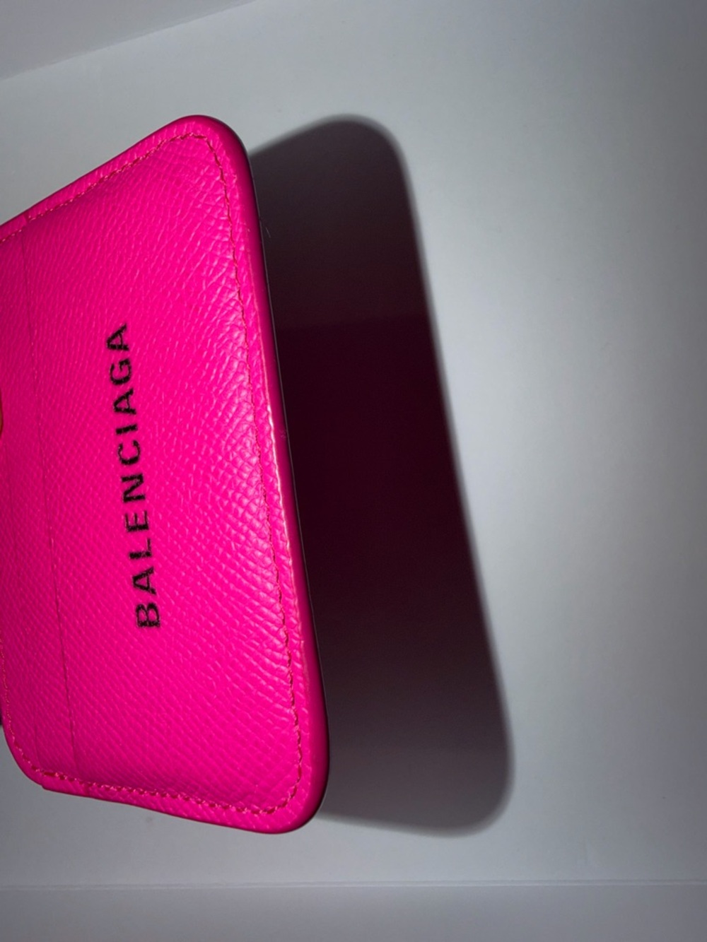 Balenciaga Hot Pink Leather Card Sleeve - Picture 5 of 9